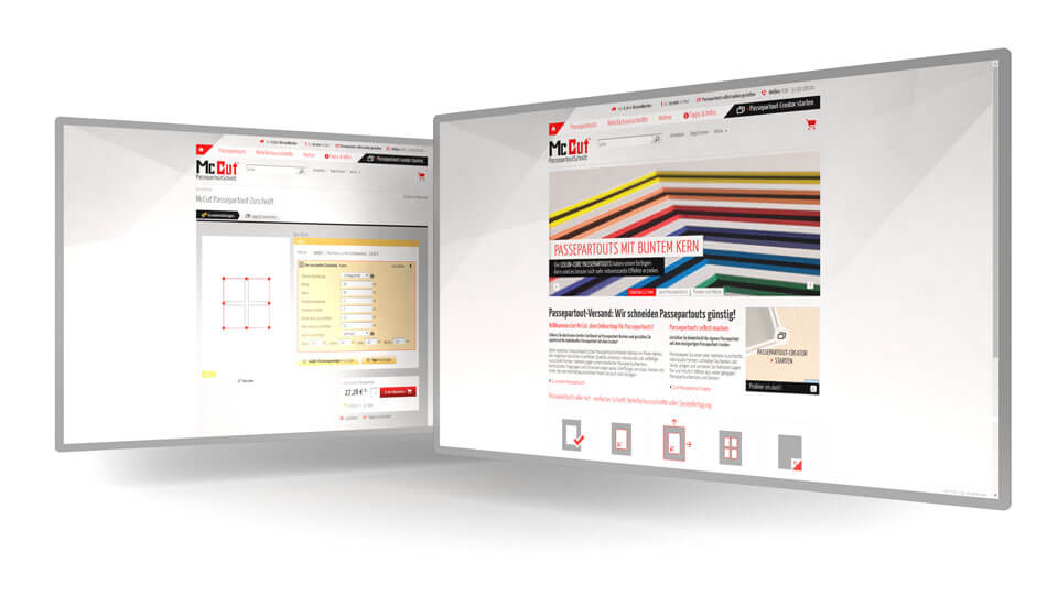Website McCut-Shop Abbildung Website McCut-Shop